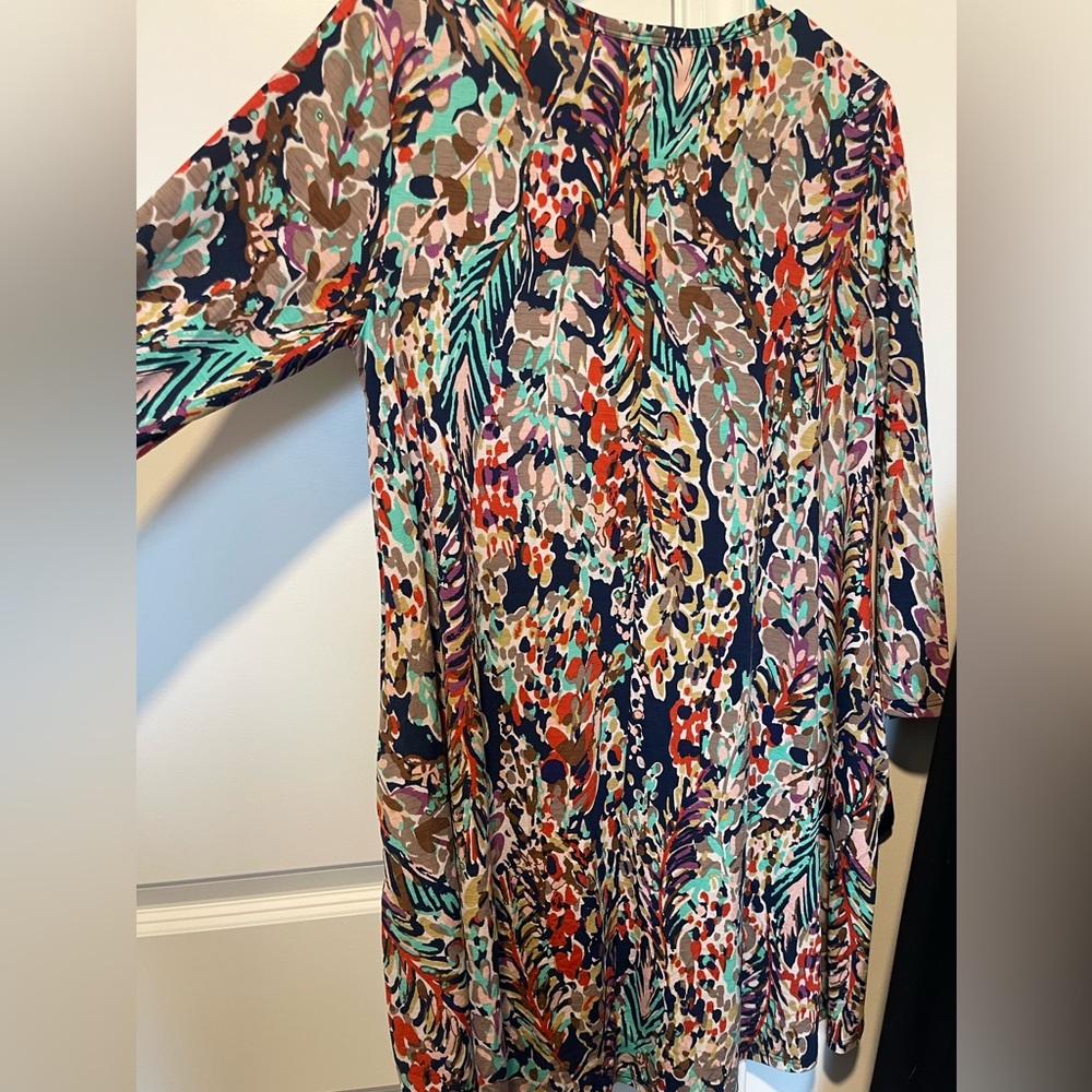 Multi Color Print Swing Dress